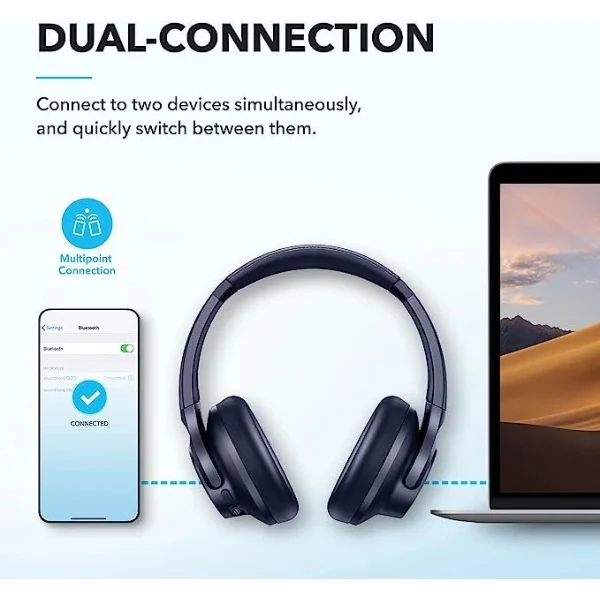Audífonos Anker Soundcore Q20i Bluetooth ANC - Blue
