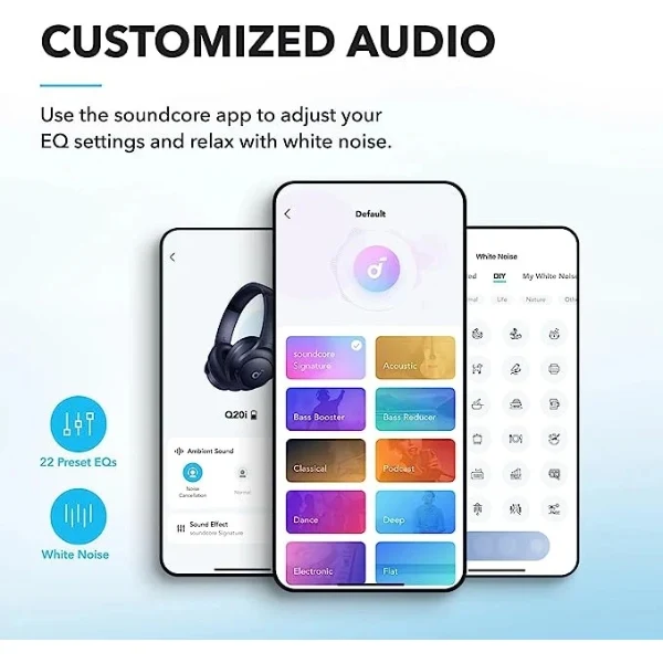 Audífonos Anker Soundcore Q20i Bluetooth ANC - Blue