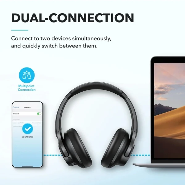 Audífonos Anker Soundcore Q20i Bluetooth Wireless ANC - Black