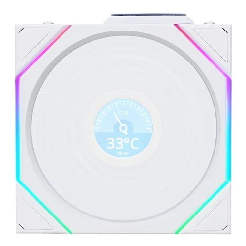 Fan Cooler Lian Li UNI FAN TL LCD FLEX Reverse Blade 120mm Fluid Dynamic Case Fan - White - 120mm
