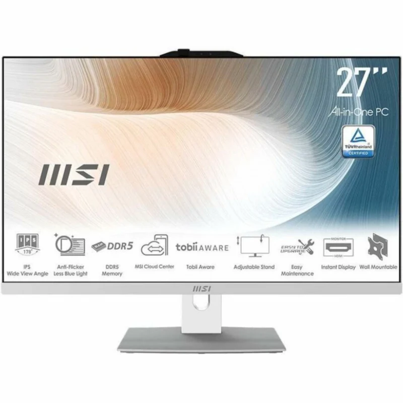 Todo en Uno MSI Modern Modern AM272P 1M-820US, Intel Core 7-150U 10 Núcleos, 32GB DDR5, 1 TB PCI Express NVMe SSD