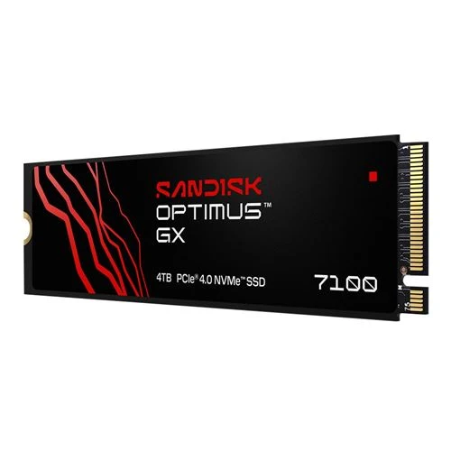 Disco Duro SSD SanDisk Optimus GX 7100 4 TB BiCS TLC 3D CBA NAND PCIe Gen 4 x 4 NVMe M.2