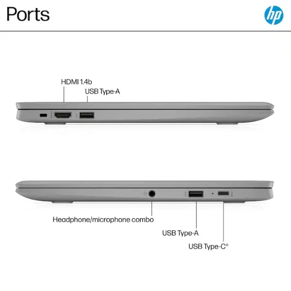 Laptop HP Chromebook Intel Celeron N4500 4 GB RAM 64 GB eMMC 14" Intel UHD Graphics Chrome OS - Modern Grey