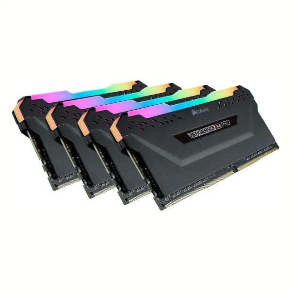 Memoria RAM Corsair Vengeance RGB Pro 64GB (4x16GB) DDR4 3200MHz PC4-25600 CL16 Quad Channel – Para PC