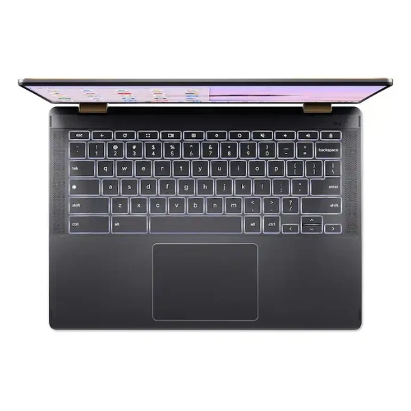 Laptop Acer Chromebook Plus Spin 714 Google AI Touchscreen Intel Core Ultra 5 115U (4.2GHz) 8 GB RAM 256 GB SSD 14" Intel Graphics Chrome OS - Steel Gray