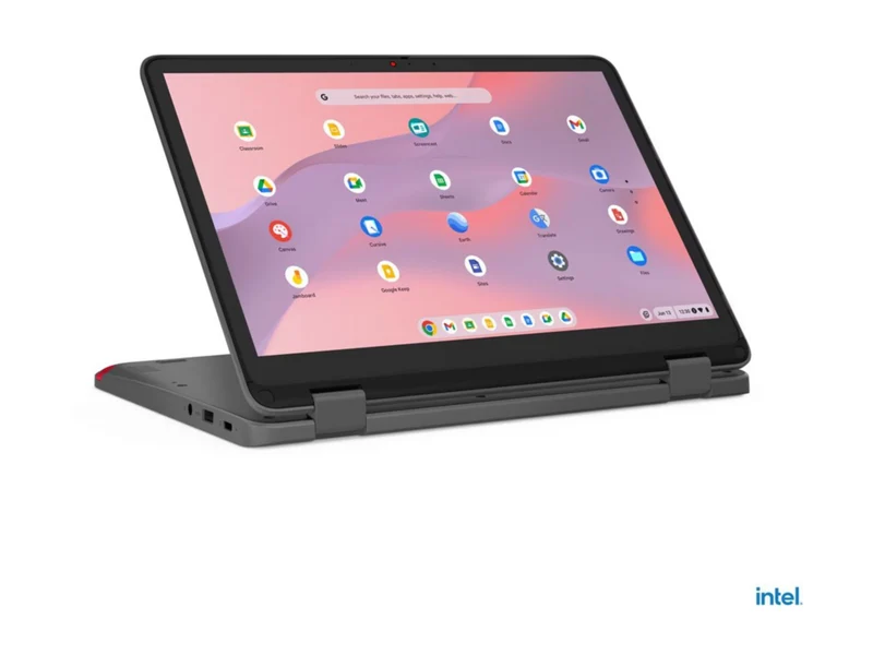 Laptop Lenovo 500e Yoga Chromebook Gen-4 82W4, Intel N-Series N100 4 Núcleos, 8GB DDR5, 64 GB