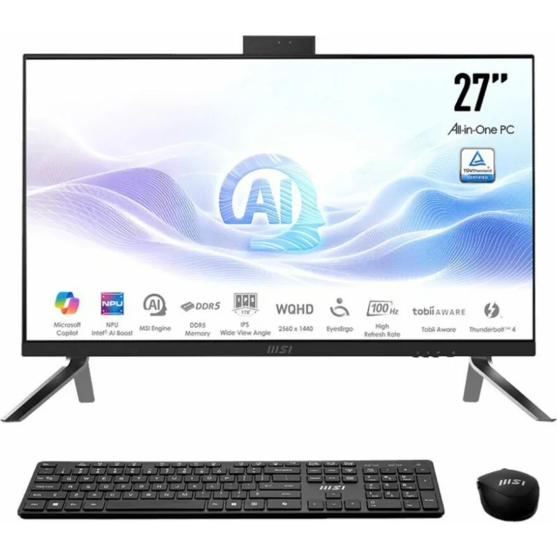 Todo en Uno MSI Modern MODERN AM273Q AI 1UM-038US, Intel Core Ultra 7 155H 16 Núcleos, 32GB DDR5, 1 TB PCI Express NVMe SSD, Arc Graphics