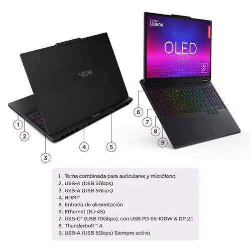 Laptop Lenovo Legion 5 15AHP10 15.1" - AMD Ryzen 7 260 - 16GB - 1TB SSD
