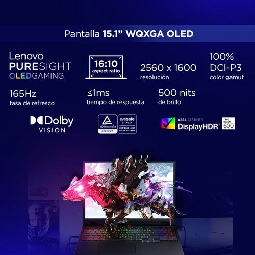 Laptop Lenovo Legion 5 15AHP10 15.1" - AMD Ryzen 7 260 - 16GB - 1TB SSD