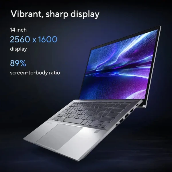 Laptop ASUS ExpertBook CX54 Chromebook Plus Google AI Touchscreen Intel Core Ultra 5 115U (4.2GHz) 16 GB RAM 256 GB SSD 14" Intel Graphics Chrome OS - Fog Silver