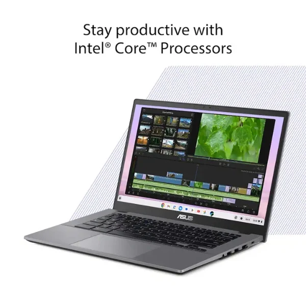 Laptop ASUS CX34 Chromebook Plus Touchscreen Intel Core i5 1335U (1.3GHz) 8 GB RAM 128 GB UFS 14" Intel UHD Graphics Chrome OS - Rock Grey