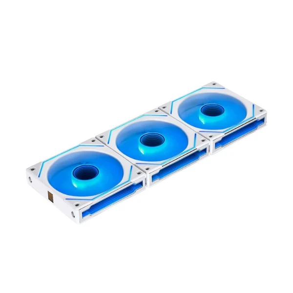 Fan Cooler Lian Li UNI FAN SL-INF LCD FLEX Reverse Blade Fluid Dynamic Bearing 120mm - Blanco - RGB - 3 Pack