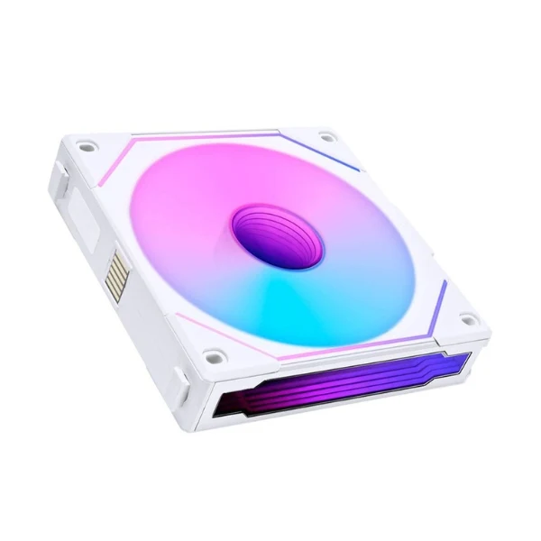 Fan Cooler Lian Li UNI FAN SL-INF LCD FLEX Reverse Blade Fluid Dynamic Bearing 120mm - Blanco - RGB - 3 Pack