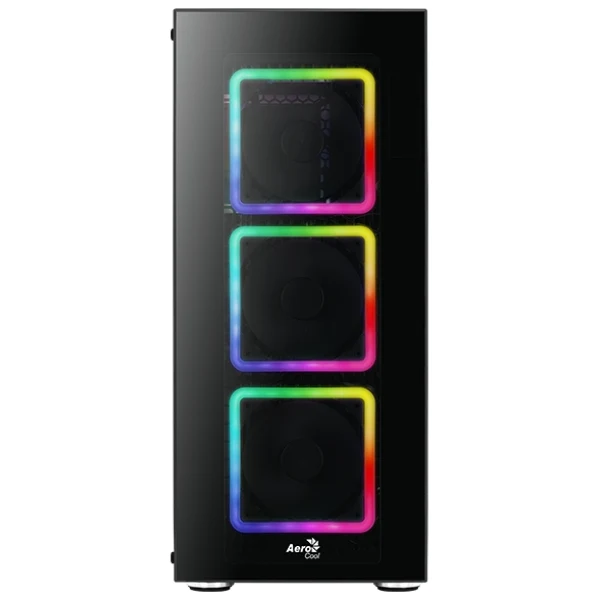 Case Aerocool Tor Pro Full Tower E-ATX RGB Negro - 2xUSB 3.0 + 2xUSB 2.0 - HD Audio - 4 Fan ARGB 14cm - Frontal y Lateral Vidrio Templado