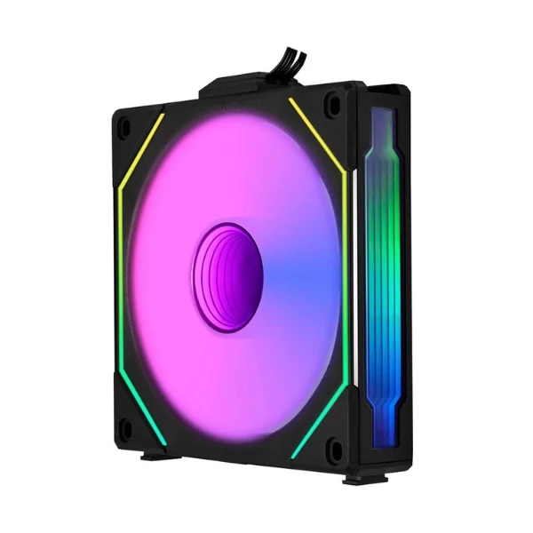 Fan Cooler Lian Li UNI FAN SL-INF LCD FLEX Reverse Blade Fluid Dynamic Bearing 120mm - Negro - RGB