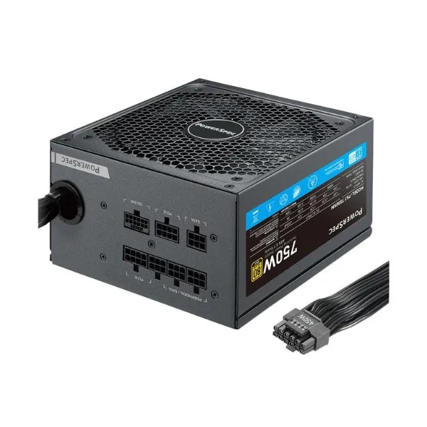 Fuente de Poder PowerSpec - 750W - 80 PLUS Gold - Semi-Modular - ATX