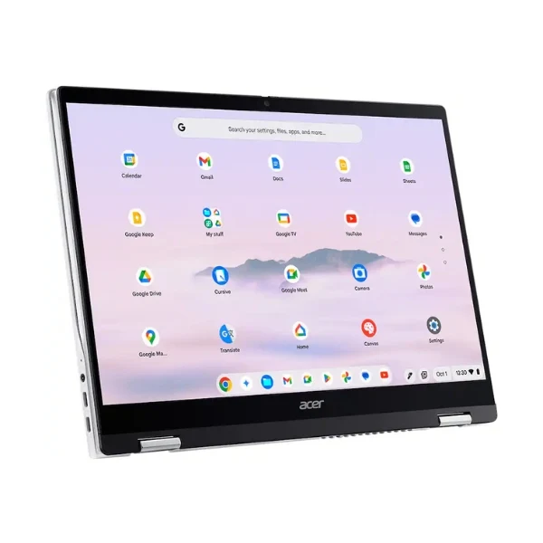 Laptop Acer Chromebook Plus Spin 514 Google AI Touchscreen MediaTek Kompanio Ultra 910 (3.62GHz) 12 GB RAM 256 GB UFS 14" MediaTek Integrated Graphics Chrome OS - Platinum Silver
