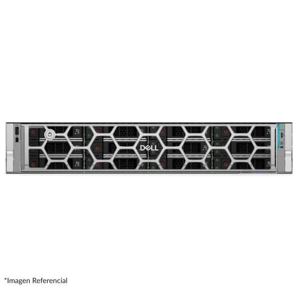 Servidor Dell PowerEdge R570 Rack 2U - Intel Xeon 6 Performance 6511P 16-Core - 32GB DDR5 - 2x960GB SSD SATA - 12 Bahías Hot Plug - H965i