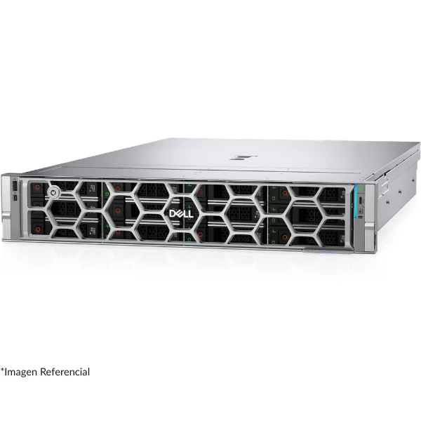 Servidor Dell PowerEdge R570 Rack 2U - Intel Xeon 6 Performance 6511P 16-Core - 32GB DDR5 - 2x960GB SSD SATA - 12 Bahías Hot Plug - H965i
