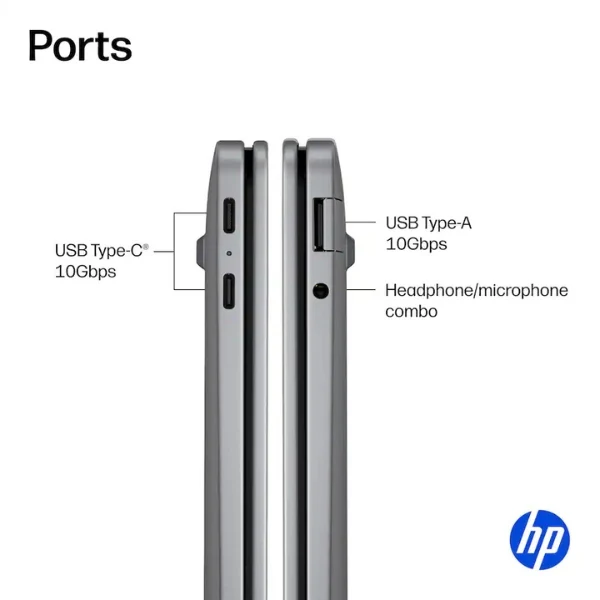 Laptop HP OmniBook X Copilot+ PC Touchscreen Snapdragon X Plus X1P-42-100 (3.4GHz) 16 GB RAM 512 GB SSD 14" Qualcomm Adreno Win 11 Home - Meteor Silver