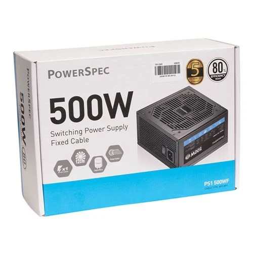 Fuente de Poder PowerSpec FX V2 500W ATX No Modular