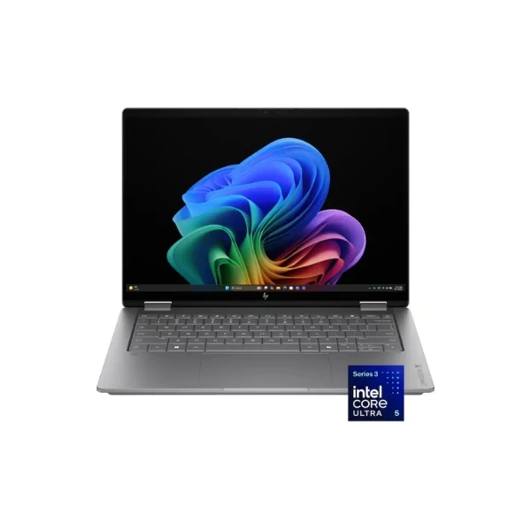 Laptop HP OmniBook X Flip Copilot+ PC 2 en 1 Intel Core Ultra 5 325 (4.5GHz) 16 GB RAM 512 GB SSD 14" Intel Graphics Win 11 Home - Meteor Silver