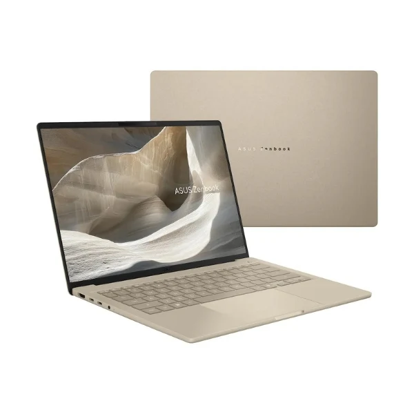 Laptop ASUS Zenbook A14 Copilot+ PC Snapdragon X2 Elite X2E88100 16 GB RAM 512 GB SSD 14" Qualcomm Adreno Win 11 Home - Zabriskie Beige