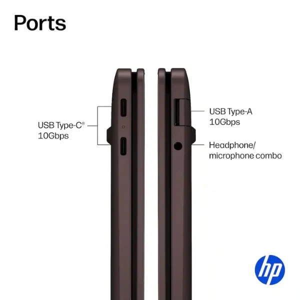 Laptop HP OmniBook X Copilot+ PC Touchscreen Snapdragon X2 Elite X2E-84-100 (4.7GHz) 24 GB RAM 512 GB SSD 16" Qualcomm Adreno Win 11 Home - Deep Espresso