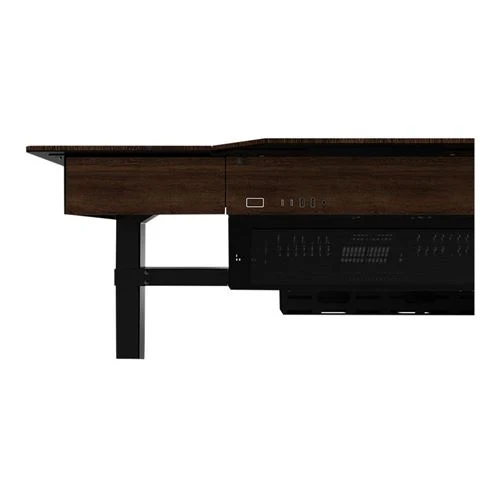 Case Lian Li DK-07 Wood Dual Chamber eATX Tempered Glass Computer Desk Case - Black