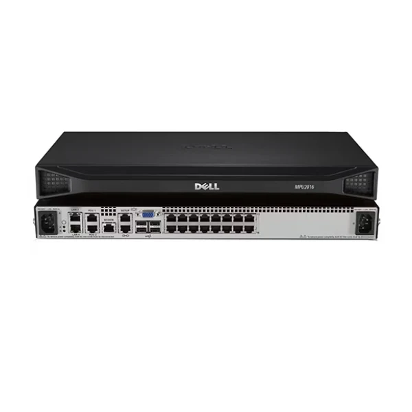 Bundle KVM Dell Avocent Vertiv Rack - Consola Dell FPM185 18.5" 1U - Switch KVM DMPU2016 16 Puertos - 15 Módulos MPUIQ-VMCHS