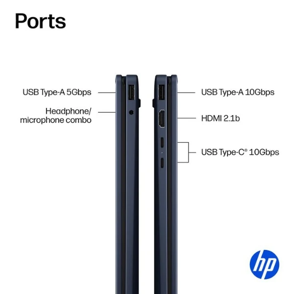 Laptop HP OmniBook X Flip 2 en 1 Intel Core Ultra 5 322 (4.4GHz) 16 GB RAM 512 GB SSD 14" Intel Graphics Win 11 Home - Atmospheric Blue