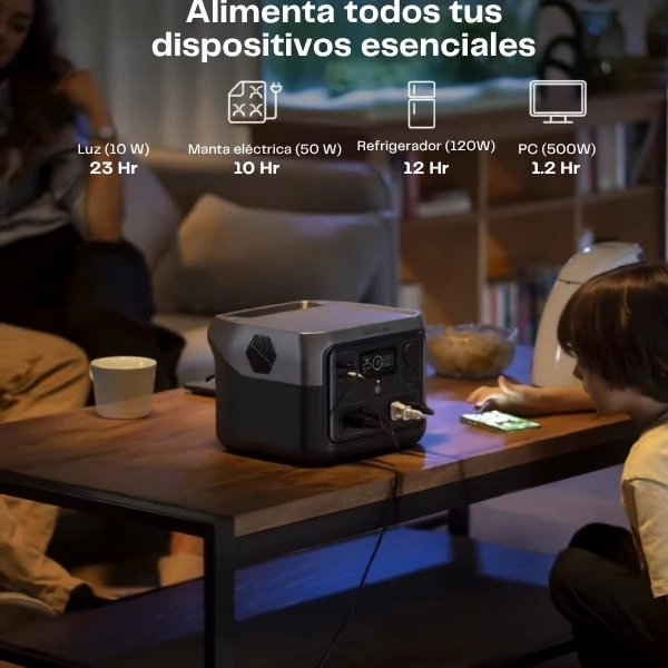 Estación de Energía Portátil EcoFlow RIVER 2 Pro, 768 Wh, 800 W