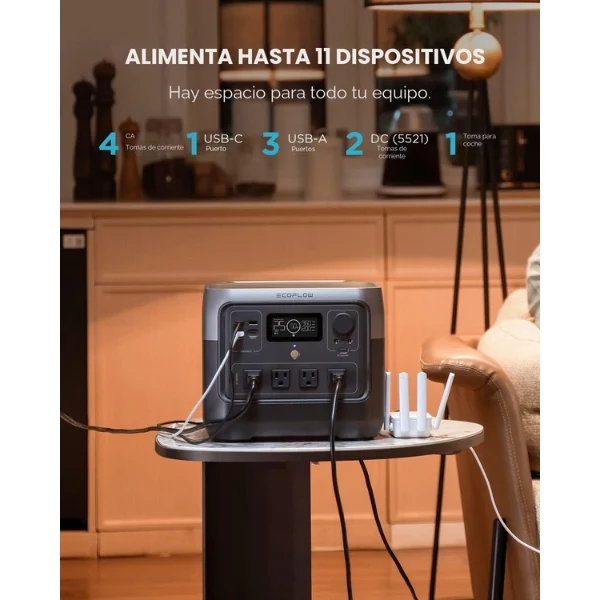 Estación de Energía Portátil EcoFlow RIVER 2 Pro, 768 Wh, 1600 W