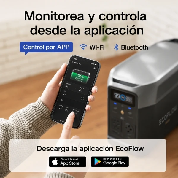 Estación de Energía Portátil EcoFlow DELTA Pro, 3600 Wh, 4500 W
