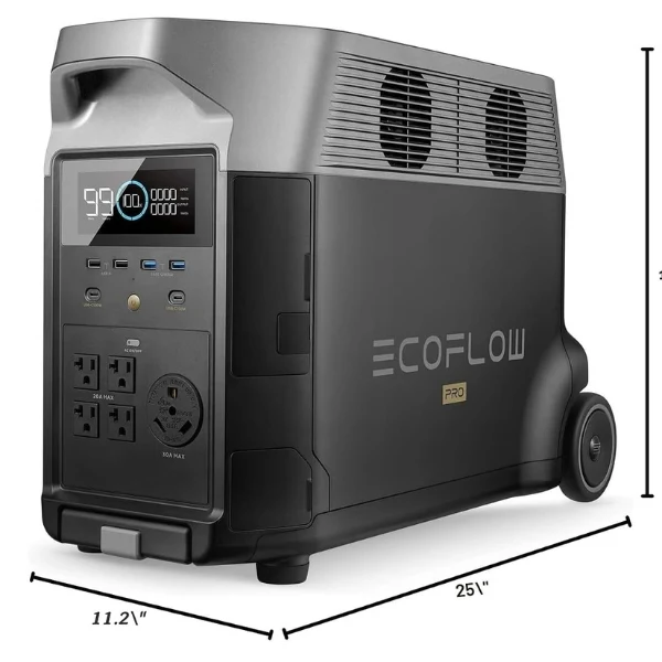 Estación de Energía Portátil EcoFlow DELTA Pro, 3600 Wh, 4500 W