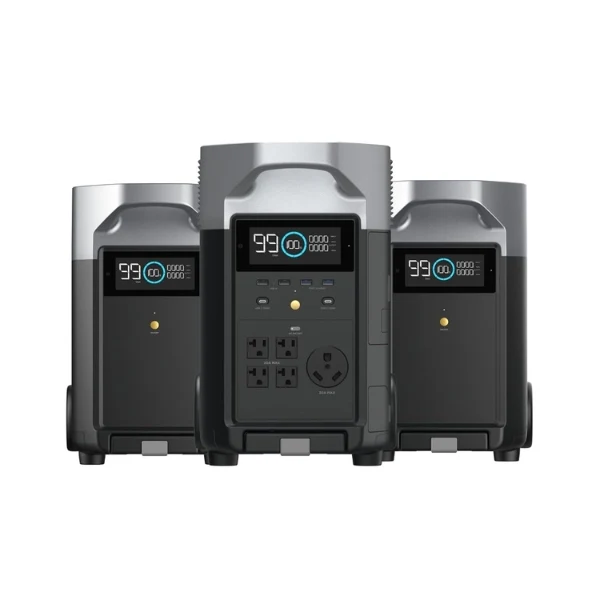 Estación de Energía Portátil EcoFlow DELTA Pro, 3600 Wh, 3600 W, con 2 Baterías Extra
