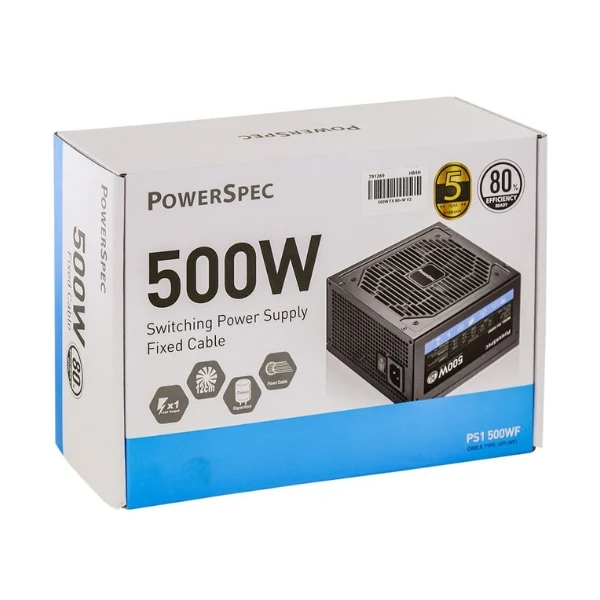Fuente de Poder PowerSpec FX V2 - 500W - No Modular - ATX