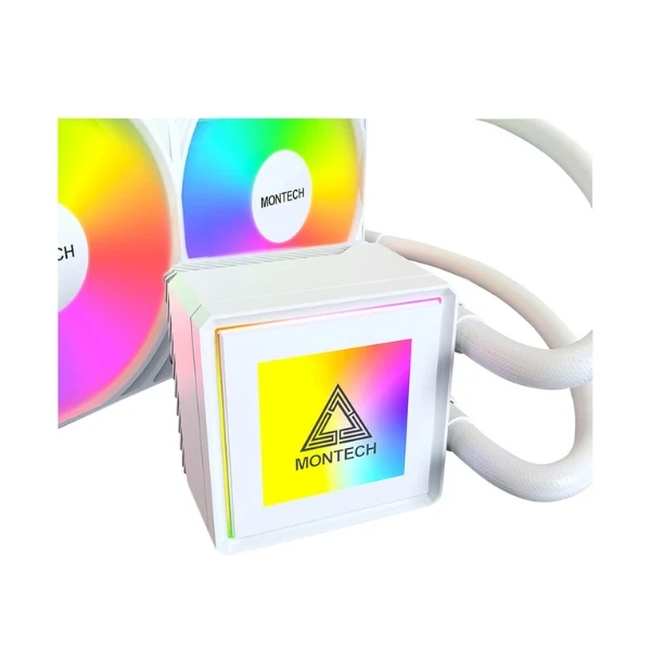 Enfriador Líquido Montech PureFlow ARGB 360mm All in One – Blanco