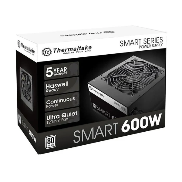 Fuente de Poder Thermaltake Smart Series - 600W - 80 PLUS - No Modular - ATX