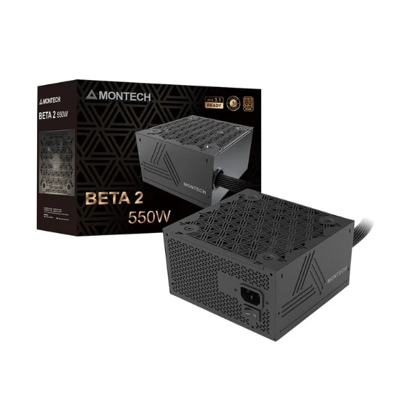 Fuente de Poder Montech BETA 2 - 550W - 80 PLUS Bronze - No Modular - ATX