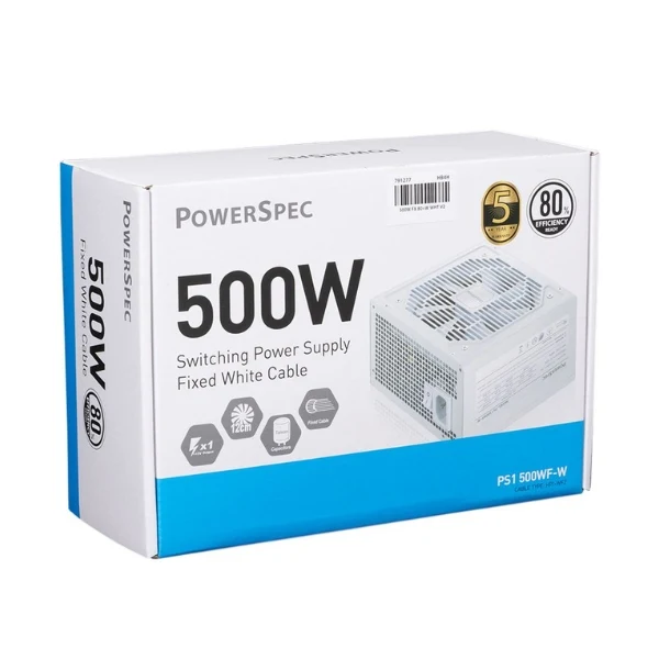 Fuente de Poder PowerSpec FX V2 - 500W - No Modular - ATX - White