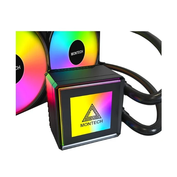 Enfriador Líquido Montech PureFlow ARGB 360mm All in One – Negro