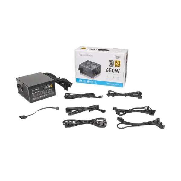 Fuente de Poder PowerSpec CW - 650W - 80 PLUS Gold - Semi Modular - ATX