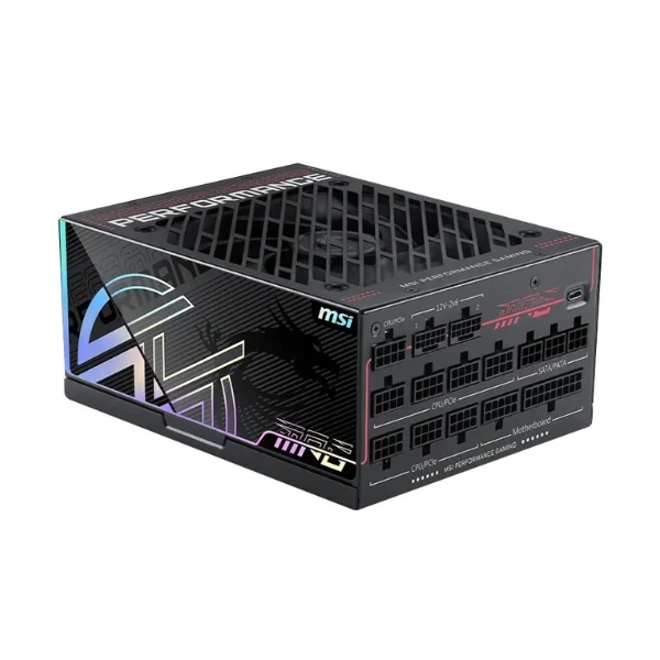 Fuente de Poder MSI MPG Ai1600TS PCIE5 - 1600W - 80 PLUS Titanium - Modular - ATX