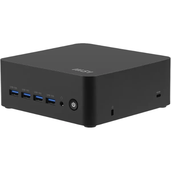 Mini PC - MSI - CUBI Z AI 8M-024BUS-BAR78 - Ryzen 7 / Ryzen 9 - Memoria Max 64GB - Ranuras para 2 SSD (Máx. 4TB) - Soporta hasta 4 monitores 4K - 6 USB - 2 HDMI - 2 USB-C - 2 LAN - AI-Powered