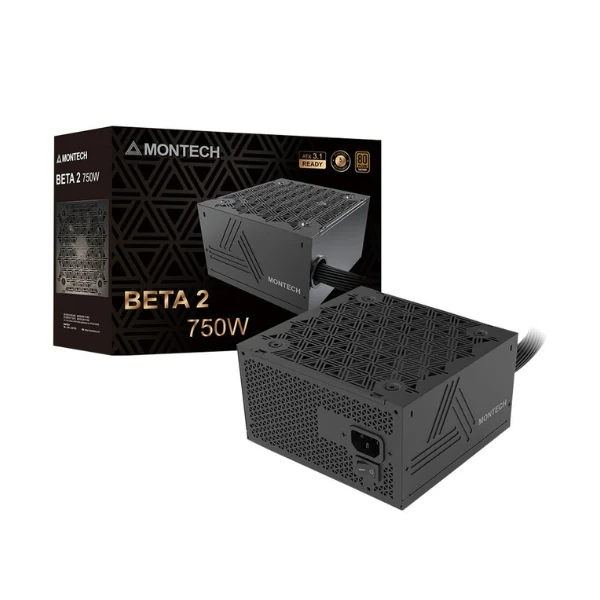 Fuente de Poder Montech BETA 2 - 750W - 80 PLUS Bronze - No Modular - ATX