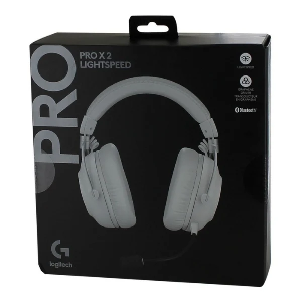 Audífonos Logitech G PRO X 2 LIGHTSPEED Wireless Gaming Headset - Blanco - 981-001268