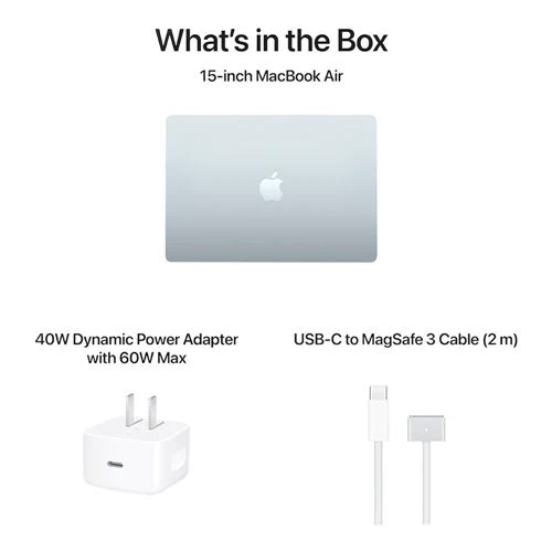 Laptop Apple MacBook Air 15.3 MDVQ4LL/A - Apple M5 10-Core - 16GB Unified Memory - 512GB SSD - GPU 10-Core - Sky Blue
