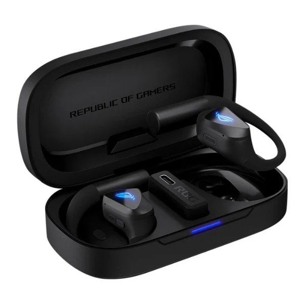 Audífonos Gamer Inalámbricos ASUS ROG Cetra Open True Wireless - 2.4GHz Bluetooth 6.0 - Drivers 14.2mm - AI Noise Cancelation - O701CETRAOW/BLK - Negro
