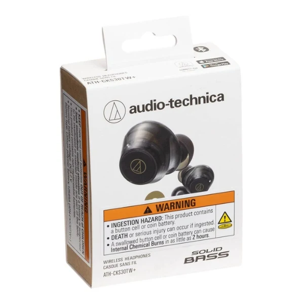 Audífono Audio-Technica ATH-CKS30TW True Wireless Bluetooth Earbuds - Negro - ATH-CKS30TW TBK